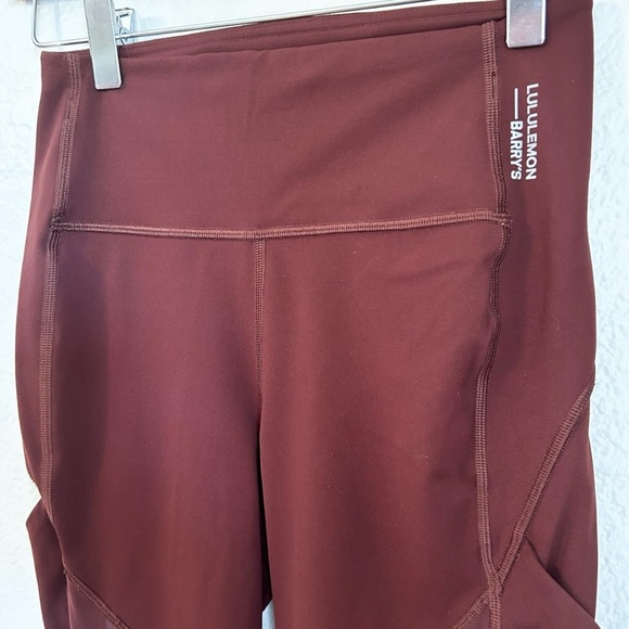 Lululemon X Barry’s Stronger as One High Rise Tight in Midnight Maroon, Size 4 - Picture 7 of 14
